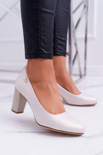 Escarpins femme Sergio Leone PB130 Beige Pearl Amber