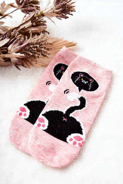 Chaussettes Pieds Chaton Rose