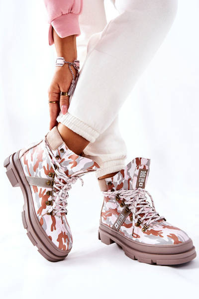 Chaussures de randonnée en cuir Big Star II274369 Moro Gris