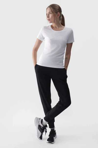 Pantalon de jogging Femme Joggery 4F Noir 4FWMM00TTROF0945-20S