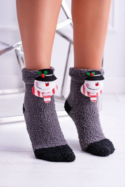 Chaussettes femme SOXO Chaussettes de Noël avec bonhomme de neige
