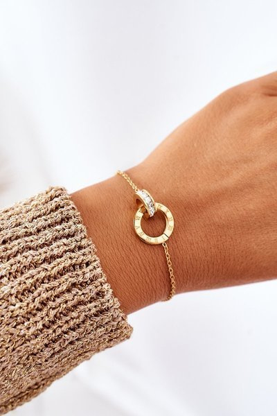 Zirkonia Kettenarmband Gold