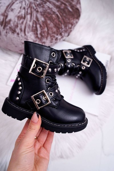 Children's Warmed Boots Rock Black SmallRock