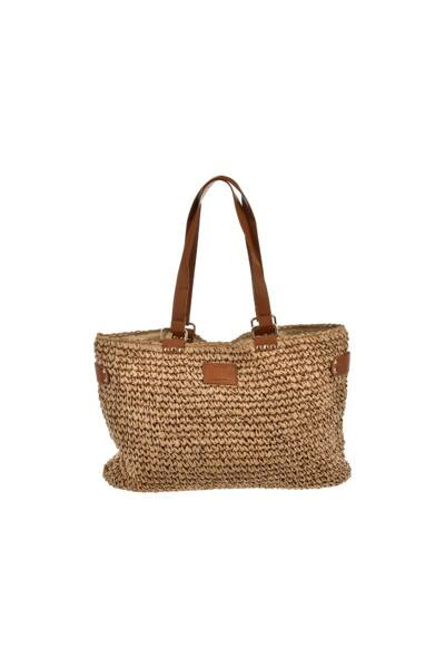 Große Gewebte Tasche Big Star NN574107 Beige