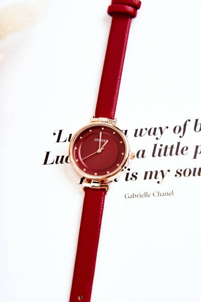 Montre Analogique Femme Ernest Rouge