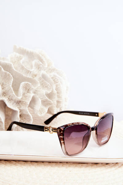 Lunettes de soleil marron UV400 pour femmes