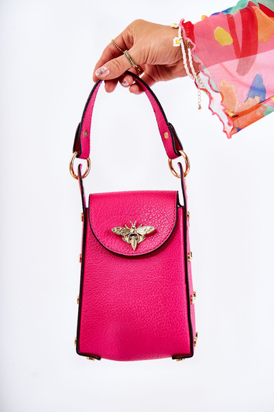 Small Women's Handbag With Ornament Fuchsia Ellies