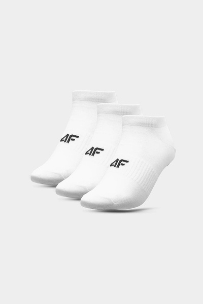 Herren Freizeitsocken 4F 3-PACK 4FAW23USOCM203-10S Weiß
