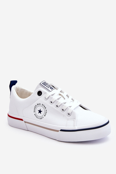 Tenisi din piele eco bărbați Big Star LL174209 White