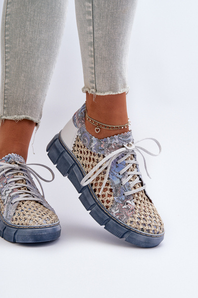 Damen Lederschuhe Maciejka 05850-06 Blau