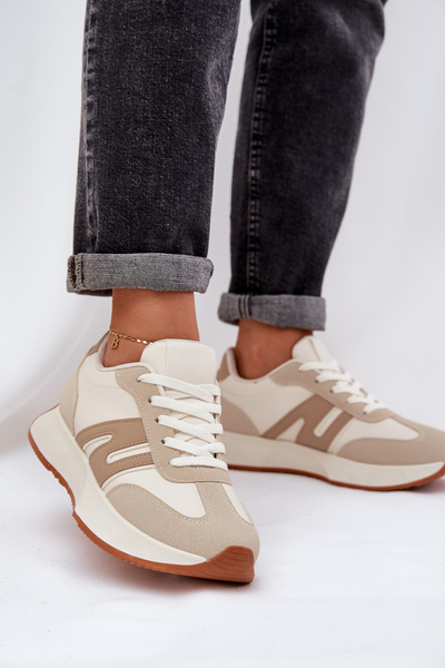 Beige Női Platform Sportcipő Emidi