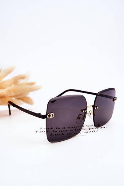 Ochelari de soare mari pentru femei 400UV E4721 Negru