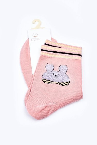 Baumwollsocken für Damen Hase COSAS Rosa