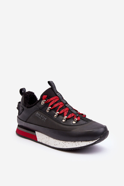Männer Sport Schuhe Gefüttert Schwarz Big Star MM174111