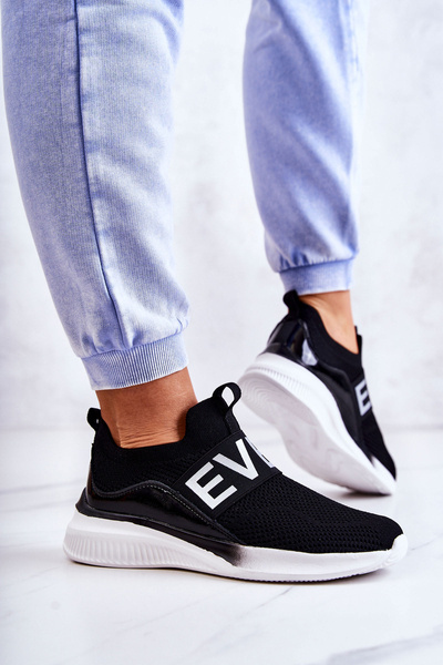 Chaussures de Sport Femme Slip-on Noir Lorane