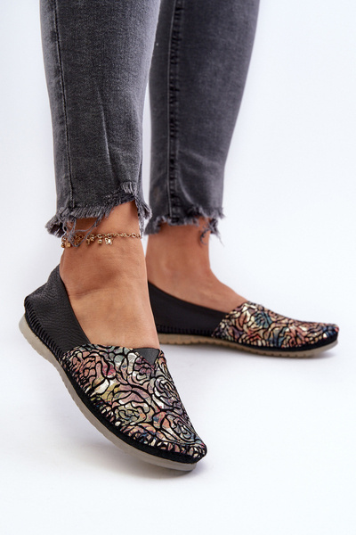 Damen Leder Ballerinas Maciejka 1930B Schwarz