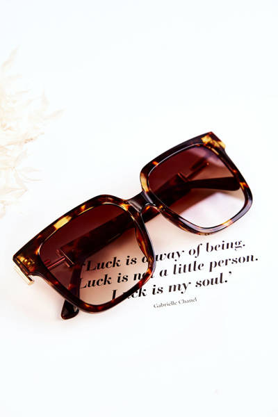 Lunettes de soleil Femme Marbrées V120026 Marron