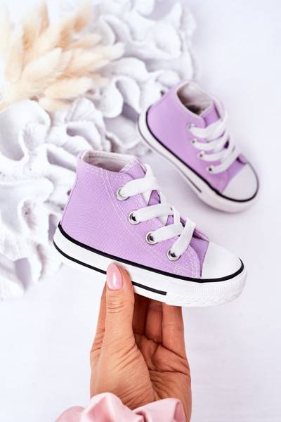 Baskets Hautes Enfant Violet Filemon