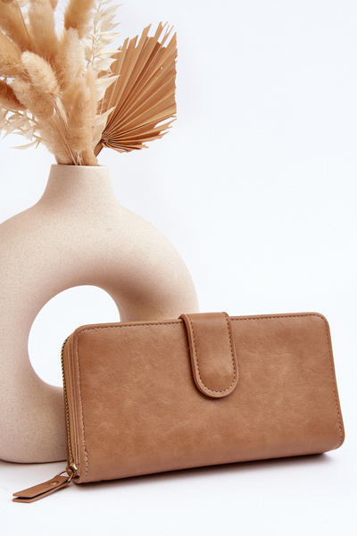 Grand Portefeuille Femme Beige Sopheia