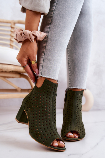 Bottines Daim Ajourées Maciejka 05420-09 Vert