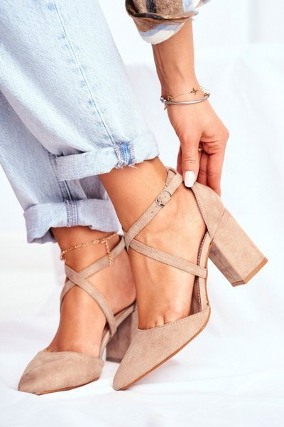 Escarpins aiguilles pour femmes Beige Traffic