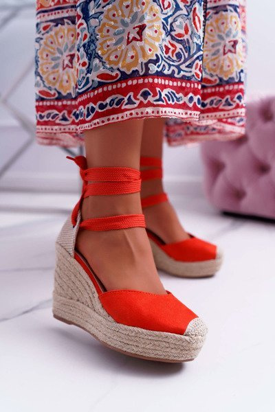 Tahaya Orange Damen Stiletto Sandalen