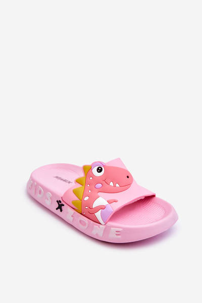 Schaumstoff-Hausschuhe für Kinder, Dinosaurier Rosa Dario