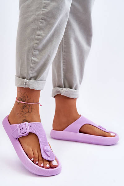 Chaussons Mousse Femme Violet Apolla