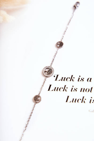 Bracelet Femme Celebrity Trois Arbres de Vie Argent