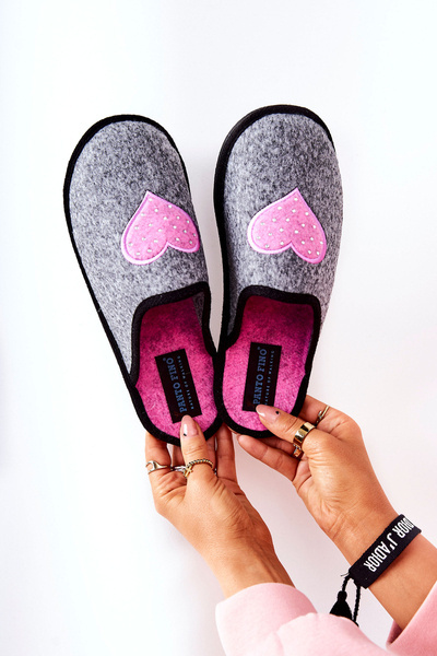 Panto Fino Hausschuhe II267010 Grau-Rosa