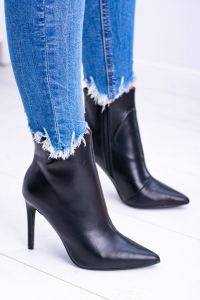 Schwarze Remos High Stiletto Stiefel