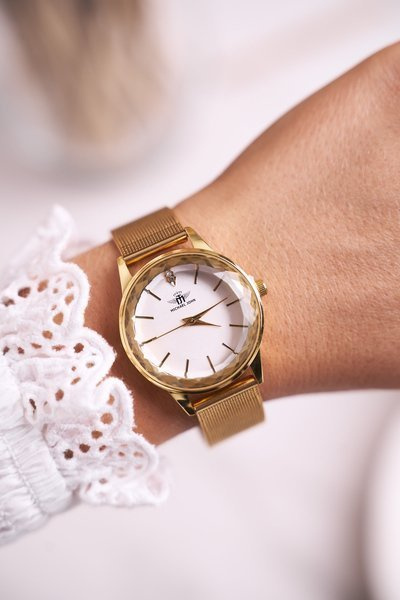 Montre Femme Michael John Doré Cristal
