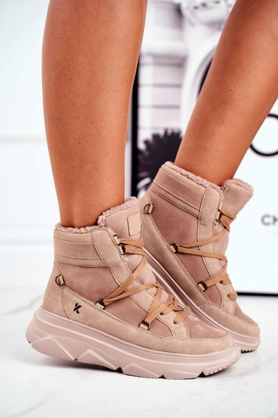 Women's Snow Sneakers Beige Missy