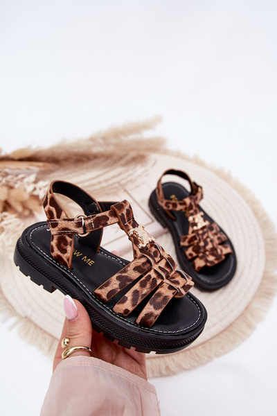 Mädchensandalen Mit Dekorativem Detail Panther Serina