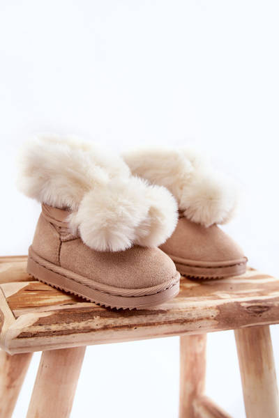 Bottes de neige chaudes pour jeunes enfants Roofy beige clair