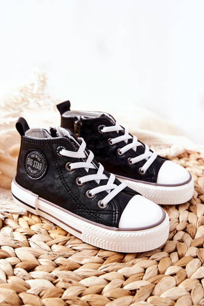Kinder High Sneakers BIG STAR II374003 Schwarz