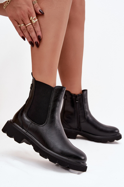 Bottines pour femmes doublées Noires Rivelia