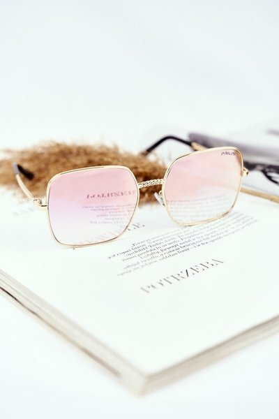 Moteriški akiniai nuo saulės Prius PRE-14 Gold Pink Mirror Gradient