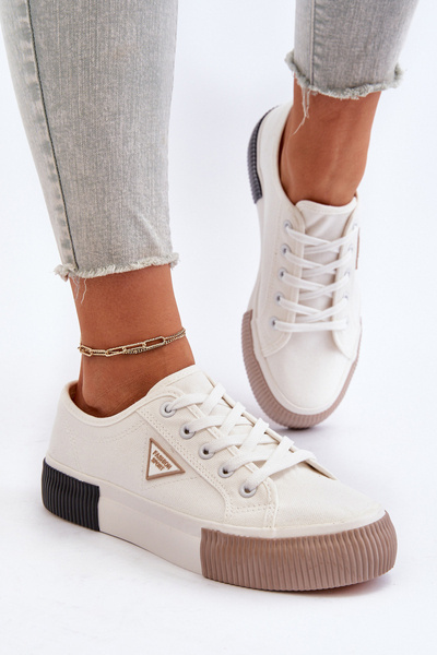 Baskets Basses Femme Blanc Enalae