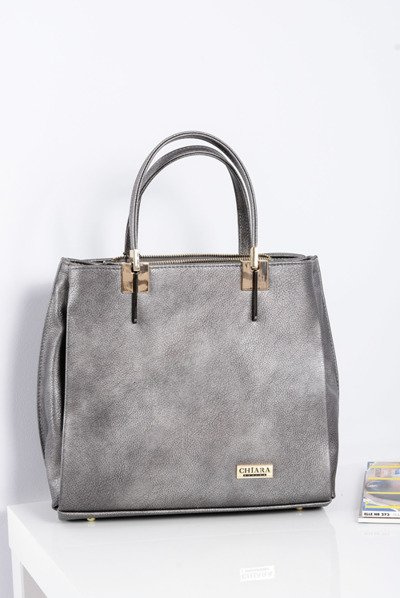 Grand Sac à Main Femme Argent + Sachet + Miroir POLOGNE