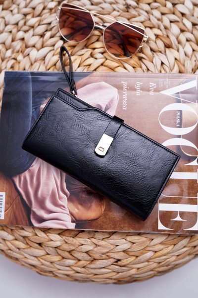 Große Brieftasche für Frauen Schwarz AD-64