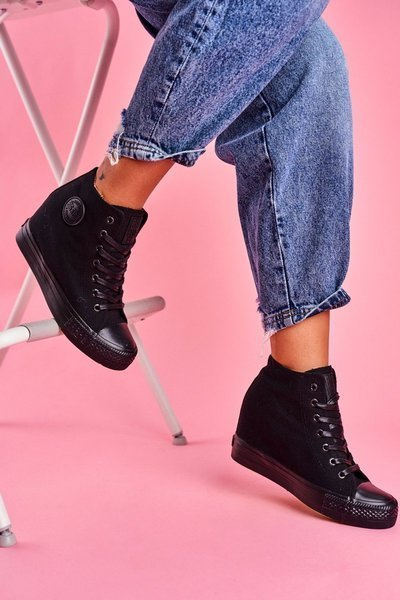 Damen Turnschuhe Big Star Schwarz FF274A191