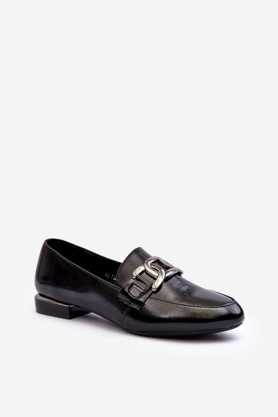 Mocassins pour femmes avec embellissement noir Camilena