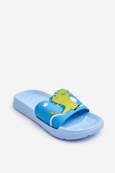 Kinder-Dinosaurier-T-Rex-Slides Blau Bernis