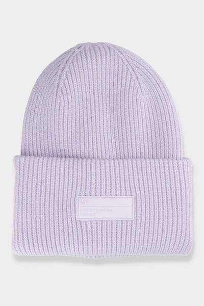 Bonnet d'hiver pour femme avec logo 4F 4FAW23ACAPF295-52S Violet