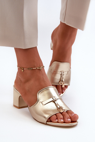 Damen-Sandalen mit hohem Absatz in Beige Bralya