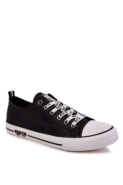 Férfi bőr tornacipő Big Star KK174047 fekete