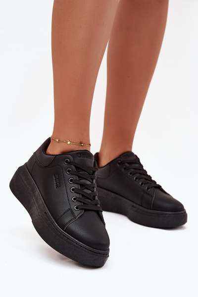 Női Sneakers Platformon Big Star SS274244 Fekete