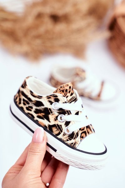 Adidași pentru copii cu leopard cu cămilă Berni
