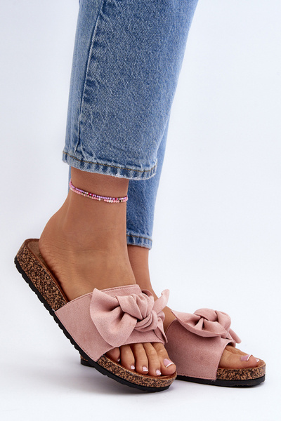 Chaussons Noeud Rose Femme Ezephira